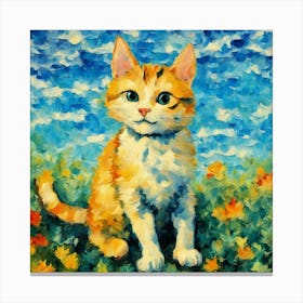 Orange Tabby Cat Canvas Print