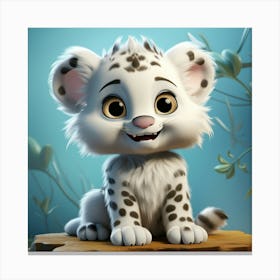 Snow Leopard Cub 1 Canvas Print