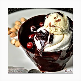 Brownie Sundae 2 Canvas Print