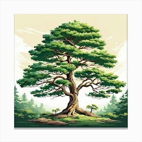 Tree In The Forest Canvas Print