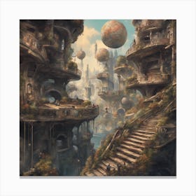 4 Fantasy City Canvas Print