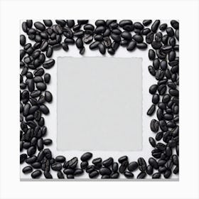 Coffee Beans Frame Canvas Print