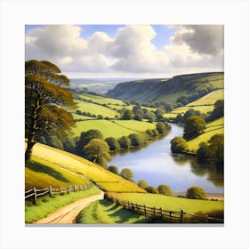 River Valley Canvas Print