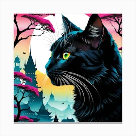 Creative Feline Cat Artwork 24 Canvas Print