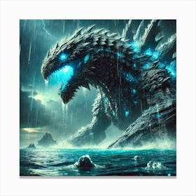 A High Tech, Sci Fi Depiction Of Leviathor, The Ab 1 Canvas Print