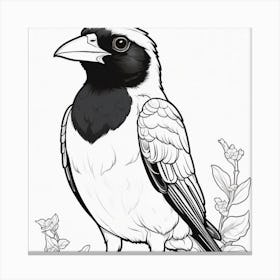 Bird Coloring Pages Canvas Print