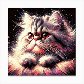 Feline Cat Creative Artwork Illustration 39 Canvas Print