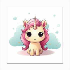 Cute Unicorn 295 Canvas Print