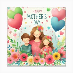 Mother's Day Gift Idea Mother's Love Canvas Print