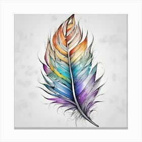 Feather Feather Feather 19 Canvas Print