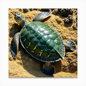 Green Sea Turtle 6 Canvas Print