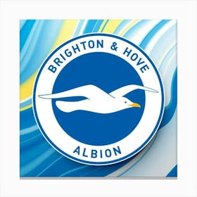 Brighton and Hove Albion Logo Wall Art 3 Canvas Print