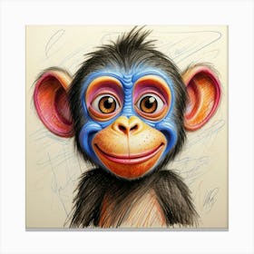 Chimpanzee 15 Canvas Print