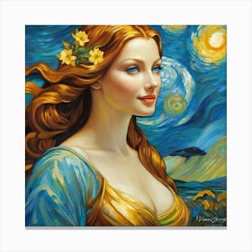 Starry Nightfyh 1 Canvas Print