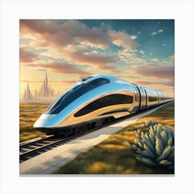 Futuristic Train 2 Canvas Print