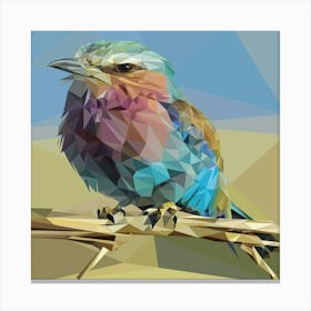 Bird Polygonal Painting Canvas Print