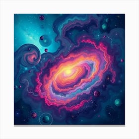 Galaxy Painting Lienzo