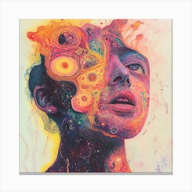 Psychedelic Woman Canvas Print