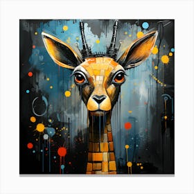 Enchanted Wilderness Abstract Deer Canvas Print