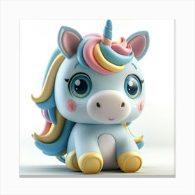 Unicorn 3d Model 24 Canvas Print