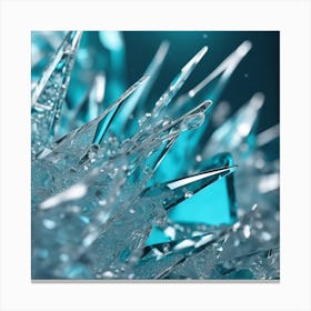 Ice Crystals Canvas Print