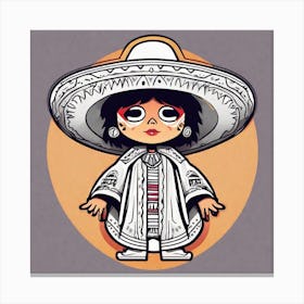 Mexican Girl 12 Canvas Print