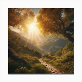 Path Through The Forest Canvas Print