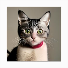 Portrait Of A Cat Canvas Print