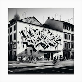 Graffiti Wall Canvas Print