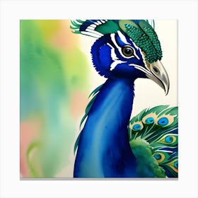 Peacock Art 1 Canvas Print
