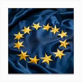 European Union Flag Featuring A Circle Of Twelve Golden Stars Arranged In A Circle On A Navy Blue Fa (1) 2 Toile