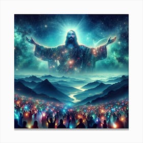 Jesus In Heaven Canvas Print