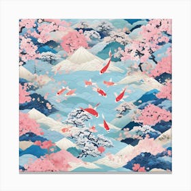 Japanese Koi Canvas Print