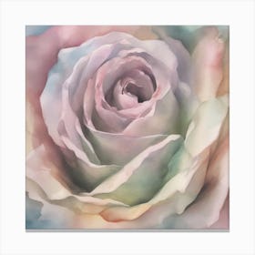 Pastel Rose 1 Canvas Print