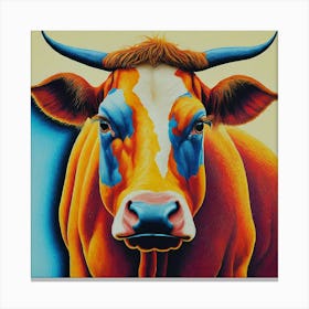 Cow With Blue Eyes Canvas Print