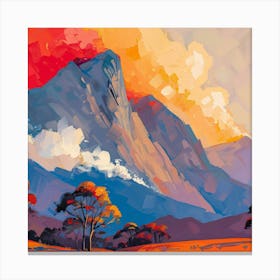 Sydney Mountain Range Canvas Print