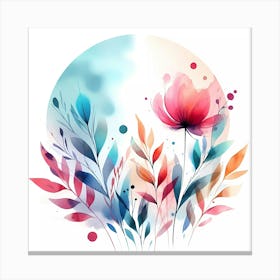 Watercolor Flower 4 Canvas Print