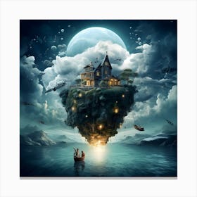 House In The Sky Canvas Print