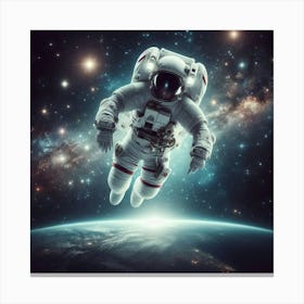 Astronaut In Space 8 Canvas Print