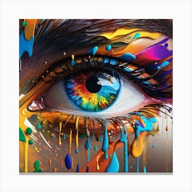 Colorful Eye 12 Canvas Print