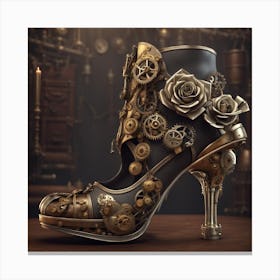 Steampunk Shoe Canvas Print