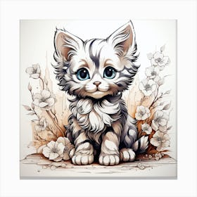 Cute Kitten 1 Canvas Print