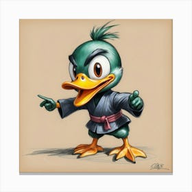 Ducky Karate Canvas Print