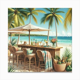 Bar At The Beach Canvas Print