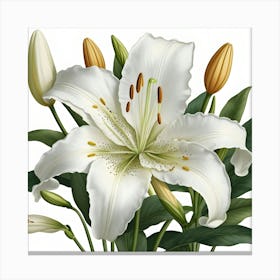 White Lily Canvas Print