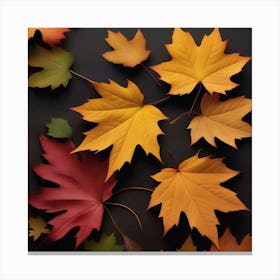 Autumn's Symphony of Leaves 4 Canvas Print