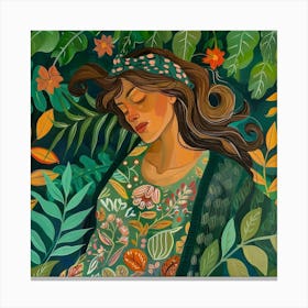 Dreaming Woman 1 Canvas Print