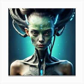 Alien Woman Canvas Print