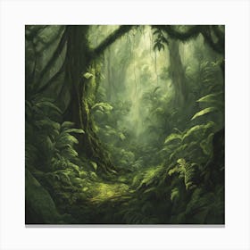 Jungle Forest Canvas Print