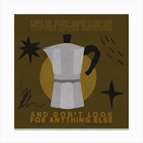 Un Caffè, Per Favore Canvas Print